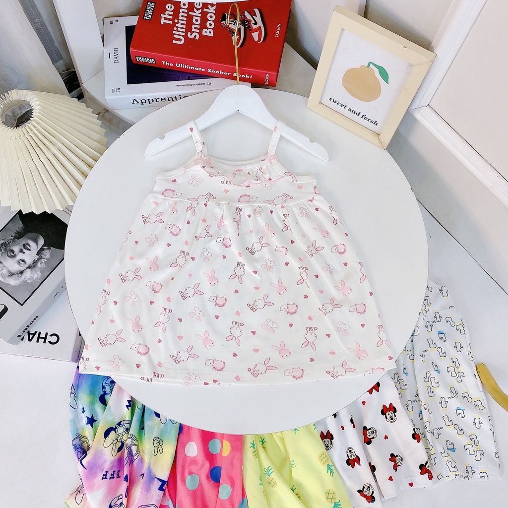 ✔️8-20kg✔️ Váy 2 dây xuất nhật bèo ngực xinh xắn cho bé gái 8-20kg BẢNG 2