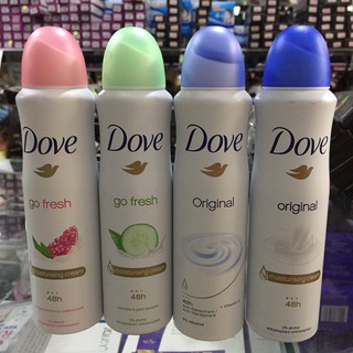 [ĐỦ MÙI] Xịt ngăn mùi Dove Go Fresh 150g
