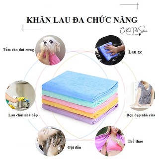 KHĂN TẮM CHÓ MÈO SIÊU THẤM NƯỚC