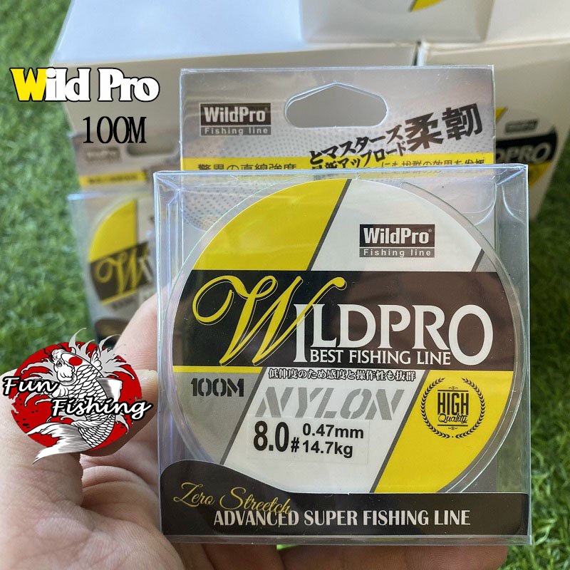 Cước Câu Cá Wild Pro 100M Dòng cước tàng hình, độ tải cá cao siêu bền do Lão Ngư Phân Phối Chính Hãng