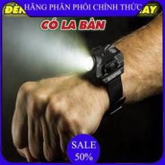 ✔️ Đèn pin đeo tay,Đèn Led Siêu Sáng đeo tay Kiêm La Bàn Phượt - DH2211 ()  - Bảo hành úy tín 1 đổi 1