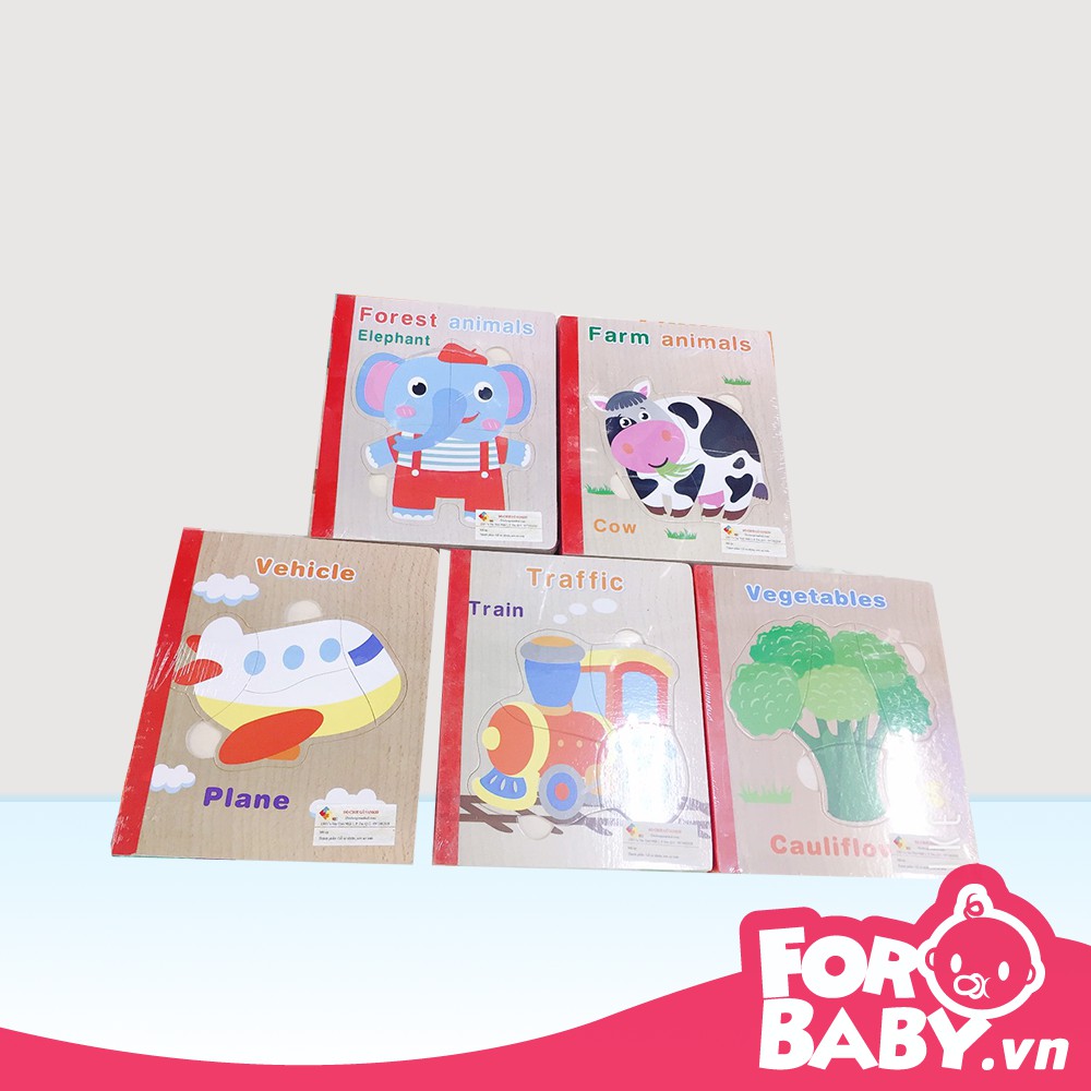 Đồ Chơi Gỗ - Sách Gỗ nhiều chủ đề