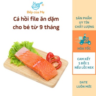 Cá hồi file nấu ăn dặm cho bé từ 9 tháng, gói 30g - 100g, Shop Của Mẹ