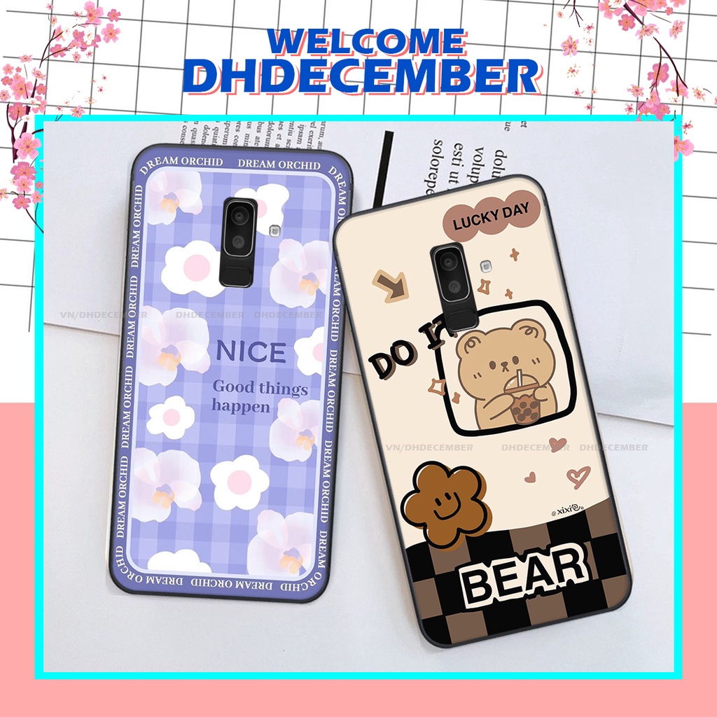 Ốp lưng Samsung Galaxy J8 / A6 PLUS in hình gấu K@ws, gấu nâu, dor@emon RẺ- ĐẸP- BỀN