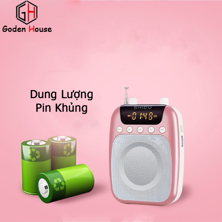 Mic trợ giảng không dây Goden House chuyên nghiệp, mic và loa trợ giảng tiện lợi cho giáo viên,hướng dẫn viên