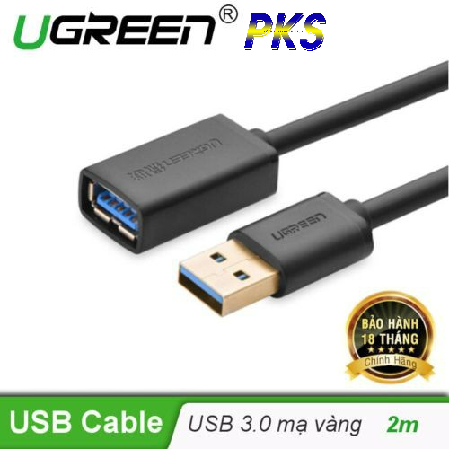 Cáp nối dài USB 3.0 dài 2M âm dương Ugreen 10373 chính hãng - 10373