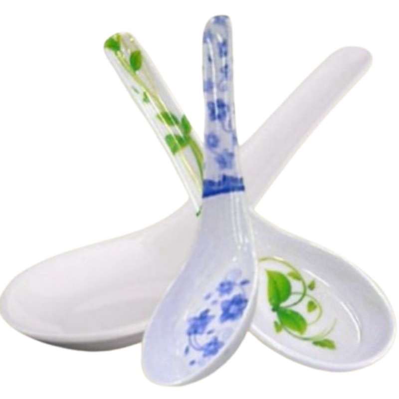 Thìa Ăn Cơm Melamine - Thìa Súp Nhựa Phíp