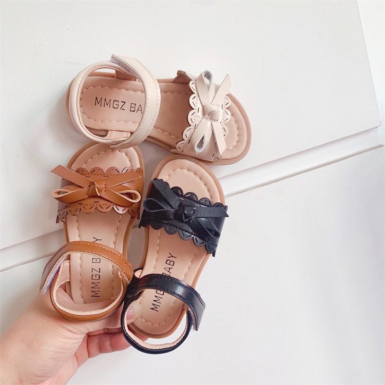 Sandal bé gái - Dép quai hậu cho bé gái da mềm phong cách Hàn Quốc SA444