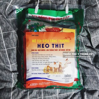 Bộ túi siêu tăng trưởng heo thịt - Bộ dinh dưỡng lợn thịt: Ham ăn, ngủ nhiều, lớn nhanh