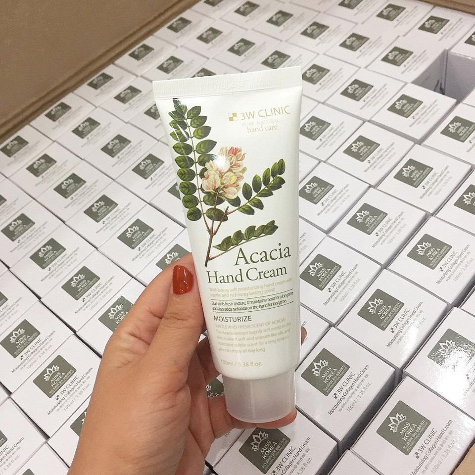 Kem Dưỡng Da Tay 3W Clinic Hand Cream 100ml Hàn Quốc Đủ Mùi Táo/ Chanh/ Olive/ Collagen /Ốc Sên/ Dầu Ngựa/ Thảo Mộc | BigBuy360 - bigbuy360.vn
