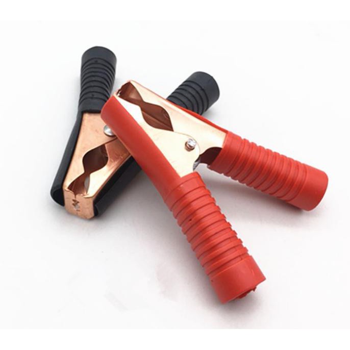 1 Cặp kẹp cá sấu 100A mạ đồng 92mm - Kẹp ắc quy ô tô