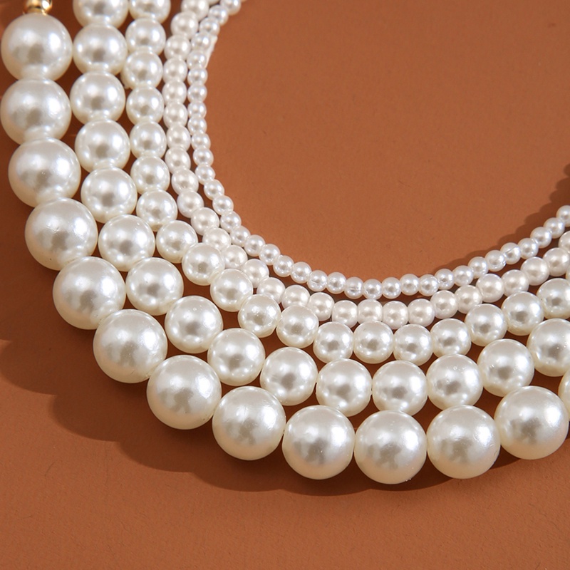 Vòng tay chuỗi hạt ngọc trai tròn thanh lịch 17KM dành cho nữ