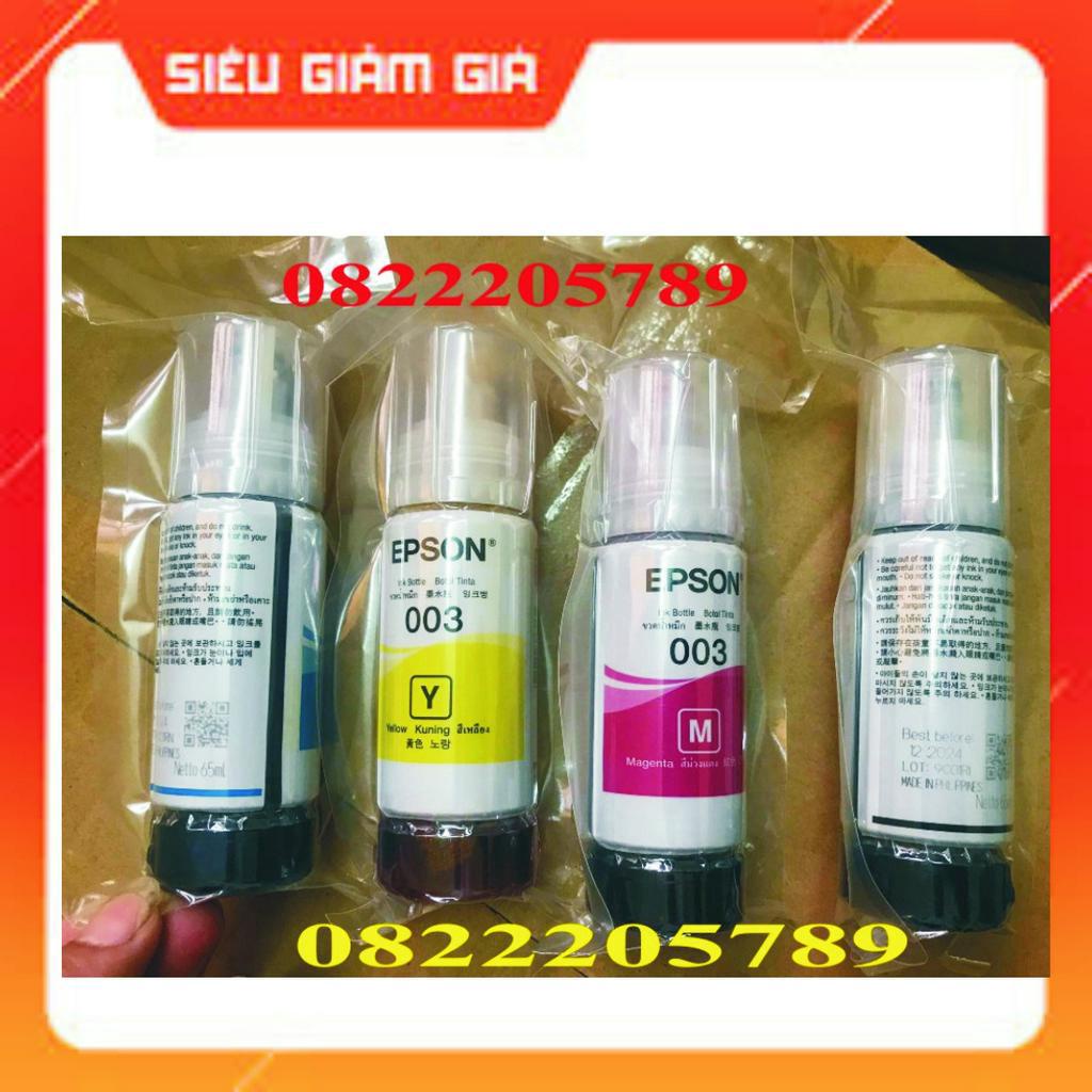 Bộ mực máy in Epson L1110,L3110,L3150,L4150... MÃ Ecotank 003 chính hãng