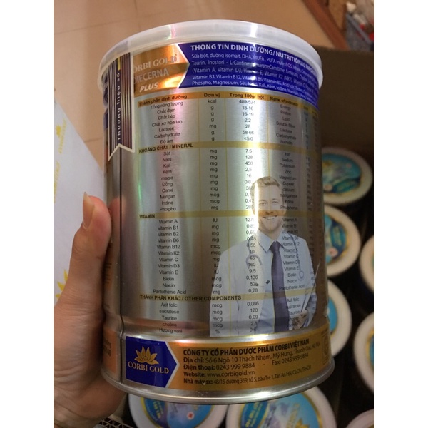 Sữa CORBI GOLD DIECERNA PLUS 900g