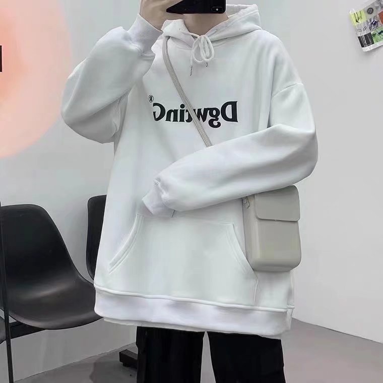 Áo hoodie Dáng Rộng In Chữ Phong Cách Hàn Quốc Thời Trang Mùa Đông Cho Nam [M-5XL]