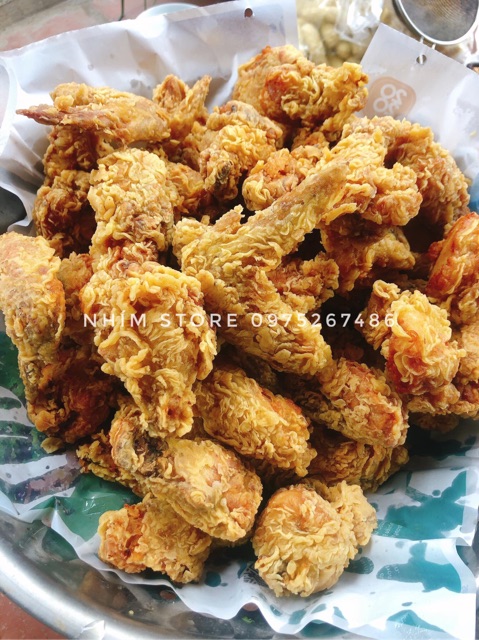 10 set bột chiên gà giòn 186 + tặng công thức chiên gà làm hàng