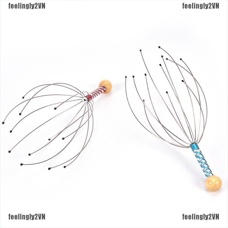 Dụng Cụ Mát Xa Da Đầu Cầm Tay Bằng Thép Không
