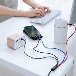 Cáp Sạc nhanh 4 Đầu Baseus Rapid ( 2 Lighning, 1TypeC,1 Micro)