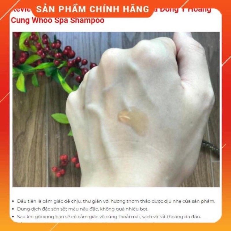 Dầu Gội Whoo Spa đông y hoàng cung shampoo 8ml/gói