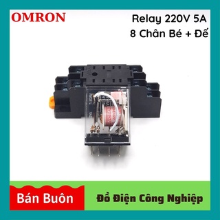 Relay omron 220v, rơ le 8 chân, relay 220v 5a