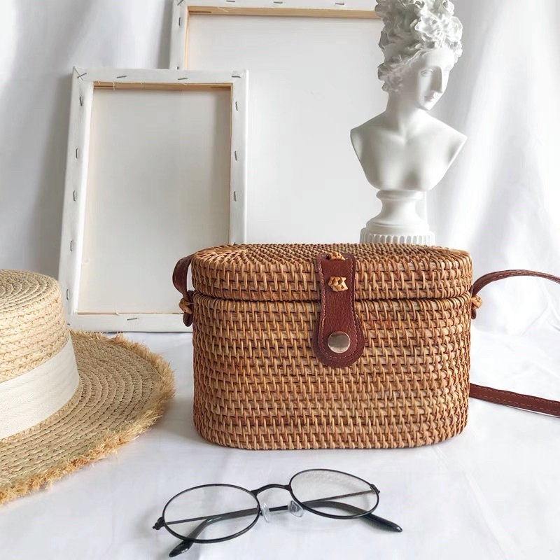 Túi mây/túi cói phong các boho vintage thời trang độc lạ