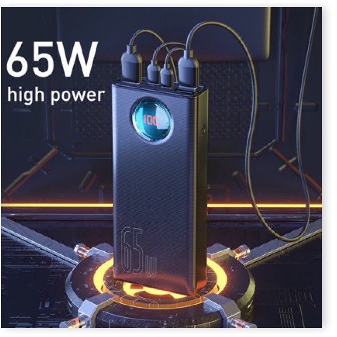 Sạc dự phòng Baseus 65W PD 30000mAh sạc nhanh dùng cho Smartphone, iPad ,Laptop Macbook