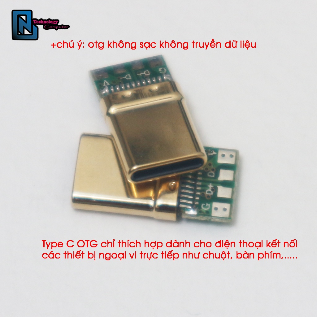 Đầu Kết Nối Type C OTG Dành Cho Các Thiết Bị Ngoại Vi Kết Nối Trực Tiếp Với Điện Thoại Máy Tính Bảng