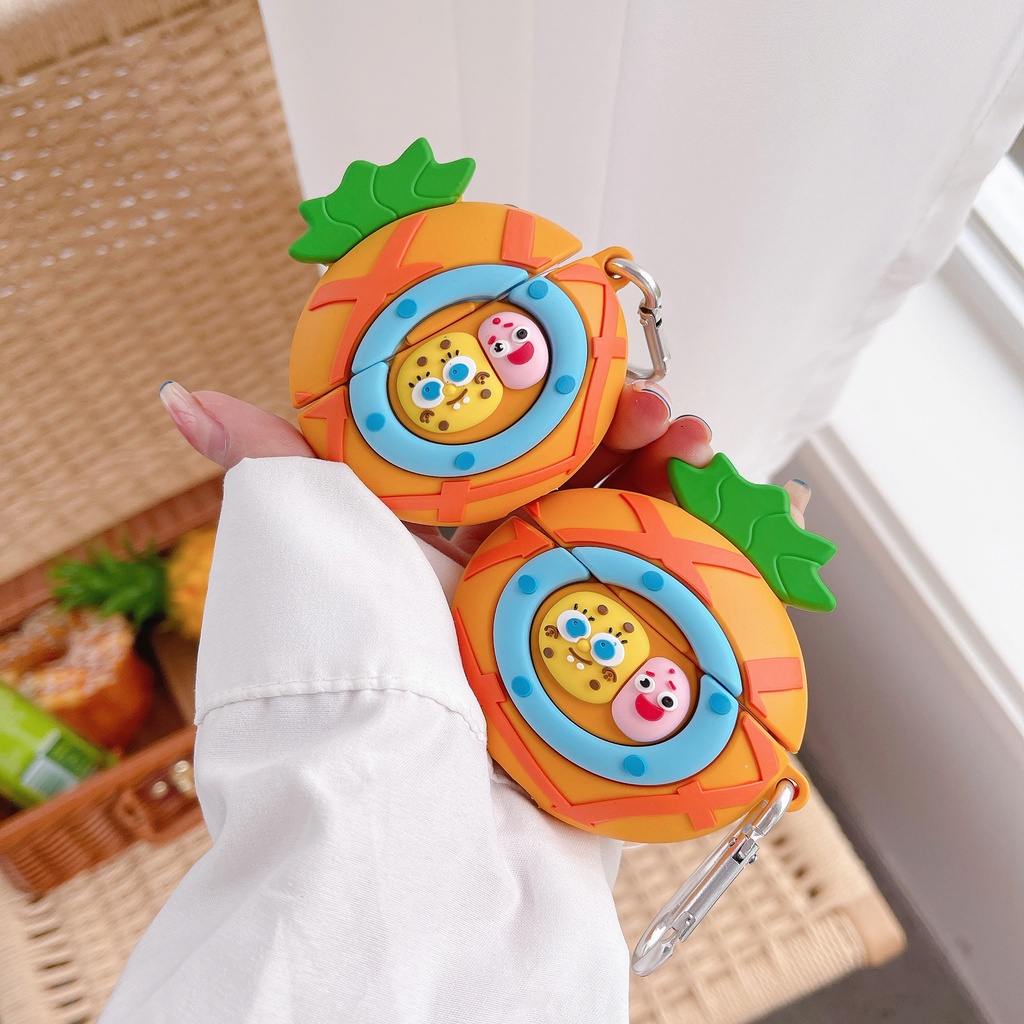 Vỏ Bảo Vệ Hộp Sạc Tai Nghe AirPods3 AirPods3 Pro 2Ggen Họa Tiết Ngôi Nhà Dứa Kiểu Mới Dễ Thương Ốp