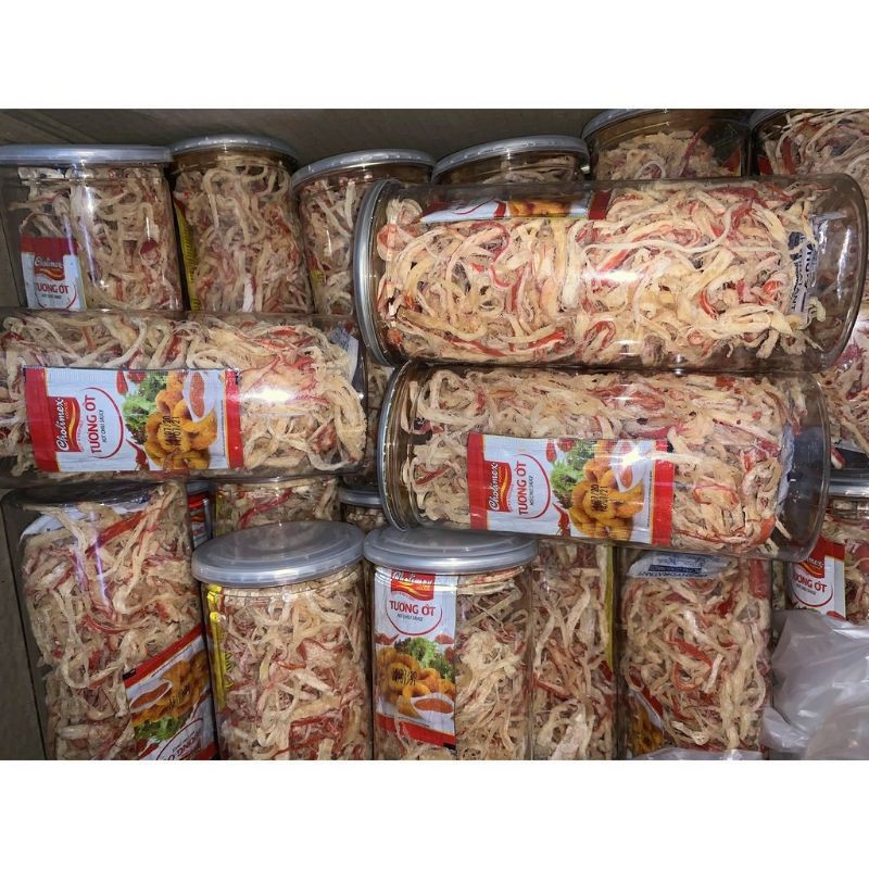 sỉ 10 hủ pet 200gr mực hấp dừa Thái Lan