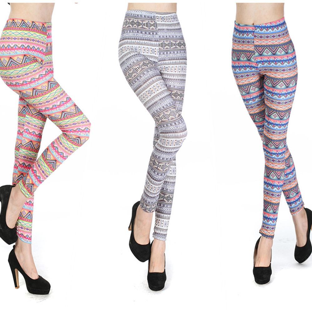 Quần Legging Hoạ Tiết In Màu Sắc Sặc Sỡ