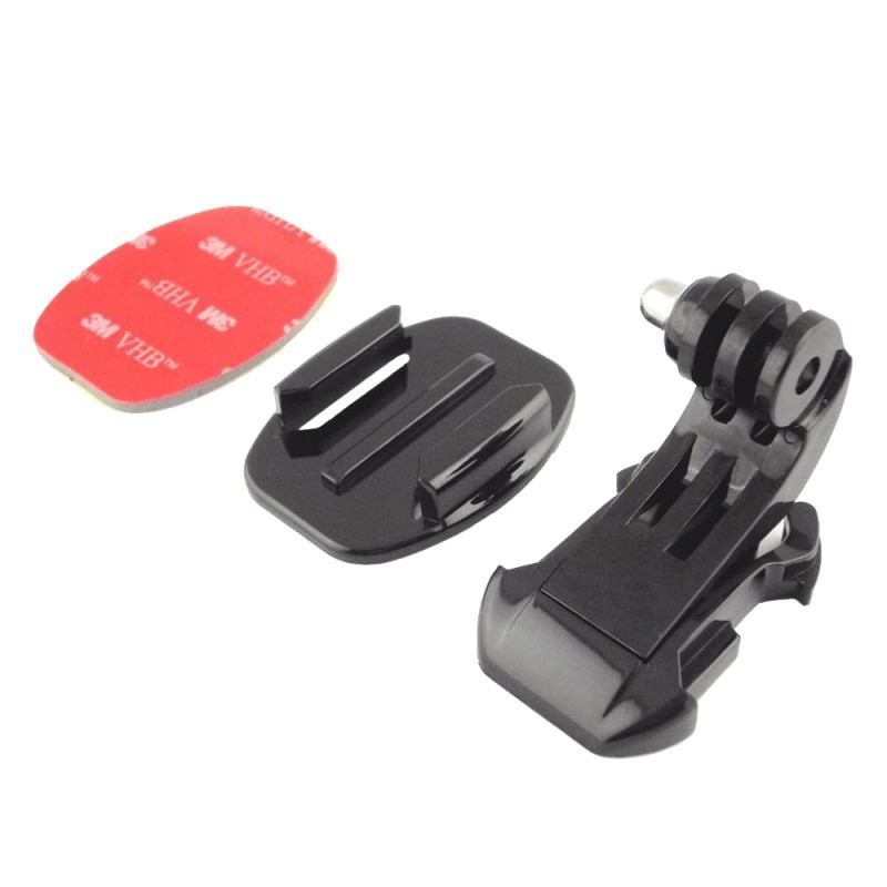 [Rẻ vô địch] Bộ chữ J, gắn camera lên nón, mount gắn cằm, phụ kiện camera hành trình+Tặng keo dán 3M