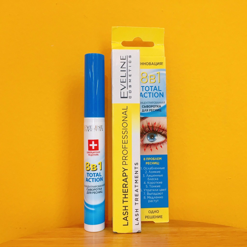 Serum Dưỡng Mi Eveline 8in1 Total Action Lash Therapy