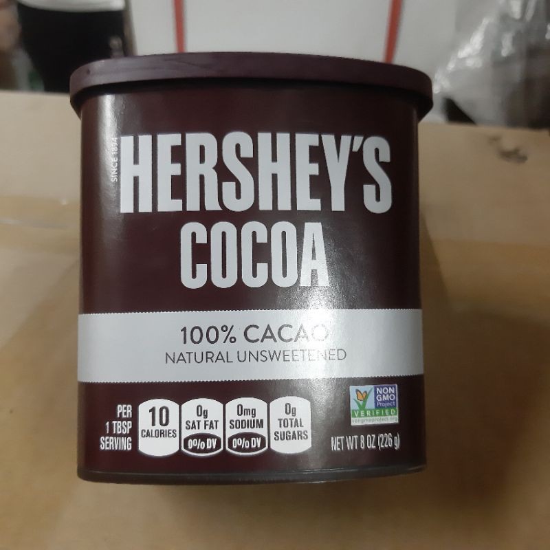 Bột CaCao Tự Nhiên Không Đường HERSHEY'S COCOA nguyên chất 100% từ Mỹ 226gram