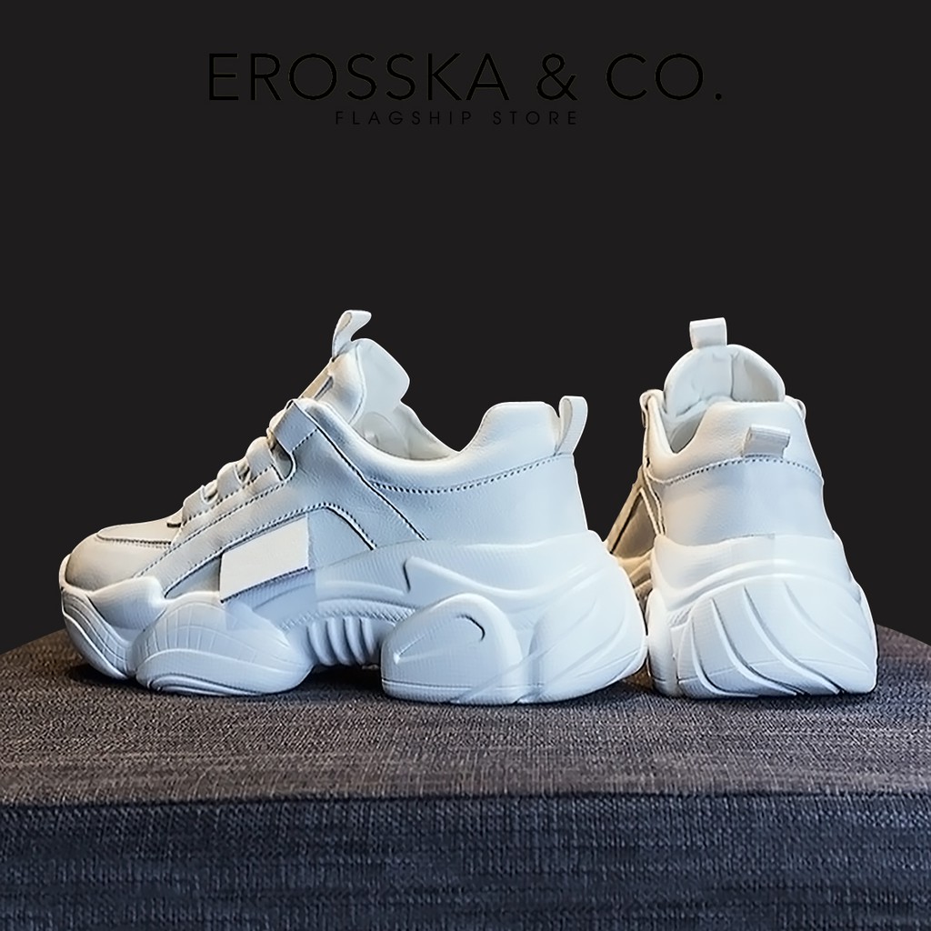 Giày thể thao nữ đế độn thời trang Erosska màu Trắng _ ES001 | BigBuy360 - bigbuy360.vn