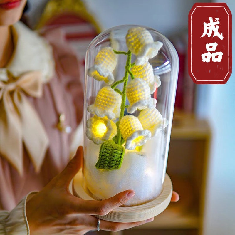 Sản Phẩm Hoàn Thiện Bó Hoa Lily Bằng Len Làm Quà Sinh Nhật Sáng Tạo diy Cho Bạn Gái