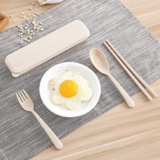 Bộ Đũa Thìa Dĩa Làm Từ Thân Lúa Mạch