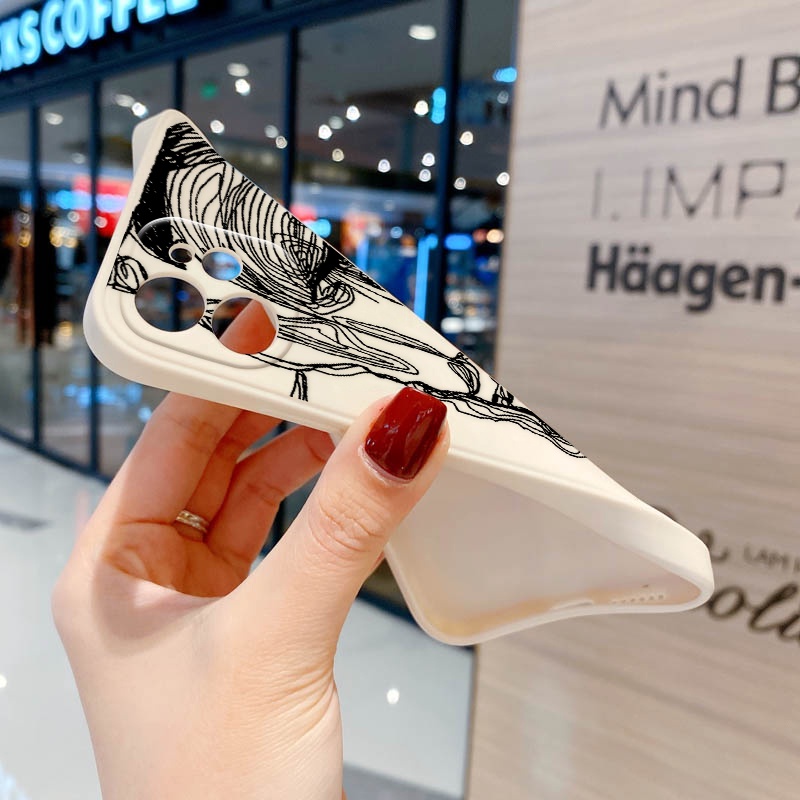 Ốp Điện Thoại TPU Mềm Màu Trắng Đen Cho Realme C21 GT Master Edition 9Pro Plus 5G C25S 9 8 7 6 5 8i 6i 5S 5i 6S 7i C21Y C11 C15 C25 C12 C25Y OPPO Find X5Lite Reno 7 Cản Sau