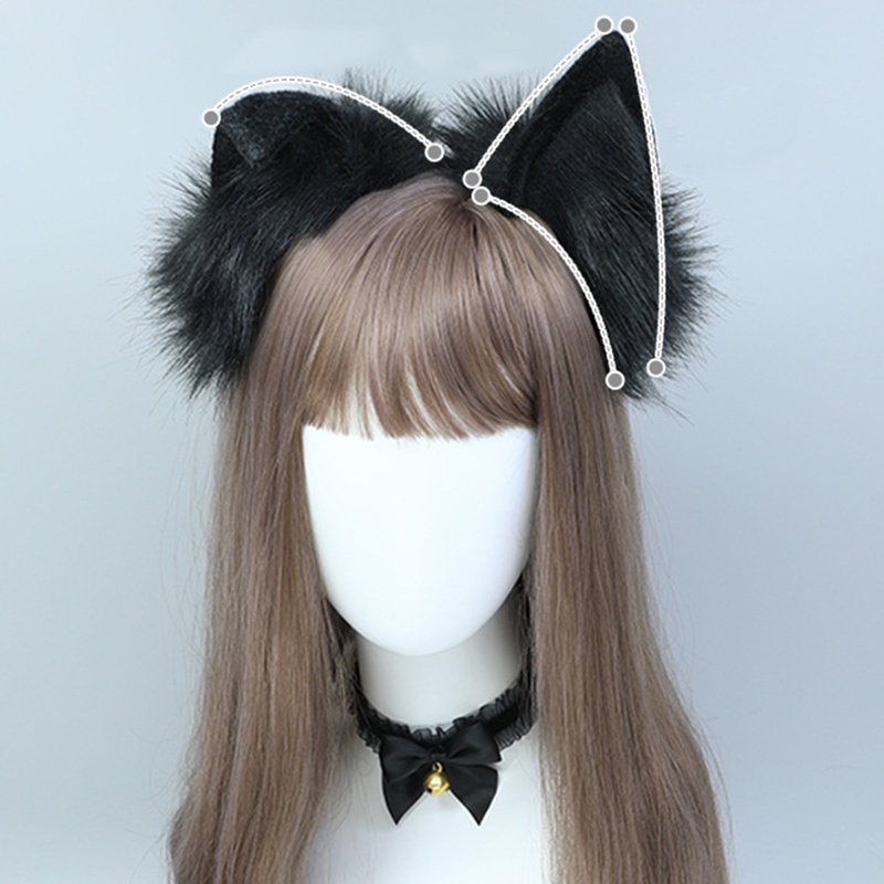 Set 5 Băng Đô Tai Mèo 10MK Giả Lông Thú Cho Tiệc Halloween