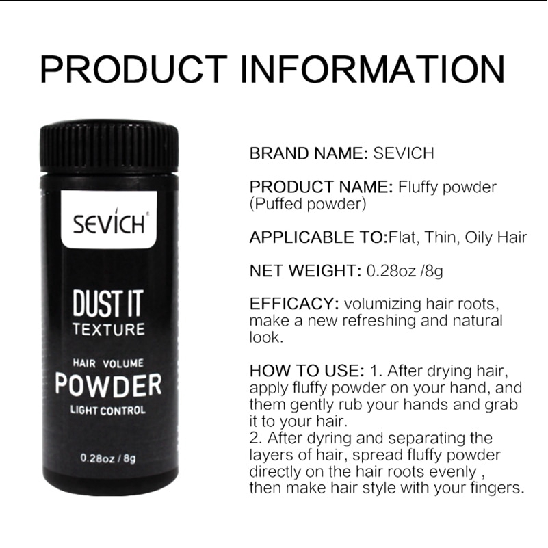 Phấn Tạo Kiểu Tóc Sevich Bồng Bềnh Tự Nhiên Dành Cho Nam Và Nữ 8g