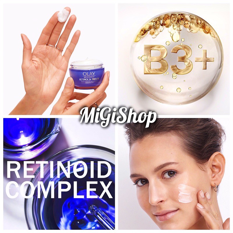 [Hàng Mỹ] Kem Dưỡng Da Ban Đêm Olay Retinol 24 Max Night Hydrating Moisturizer Fragrance Free 48g | BigBuy360 - bigbuy360.vn
