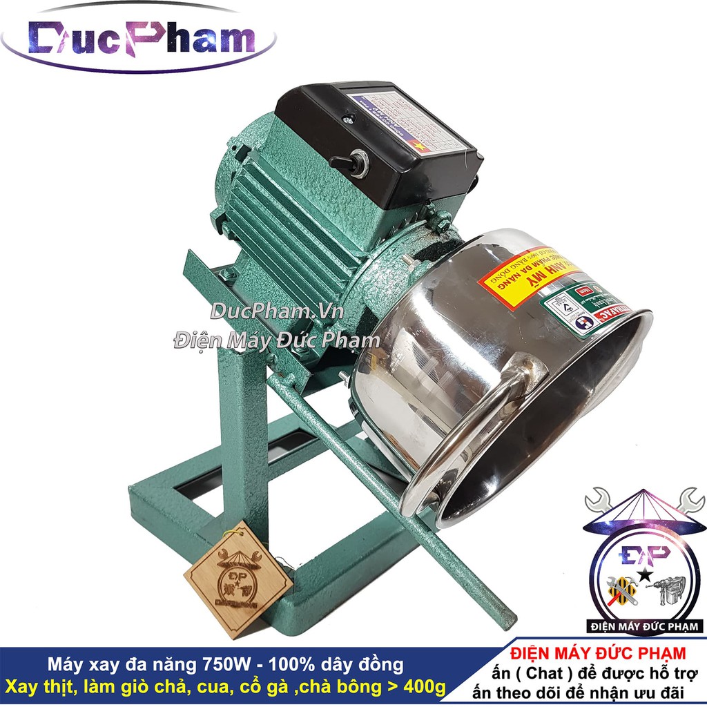 Máy xay thịt công nghiệp 750W làm thịt giò chả ruốc đa năng