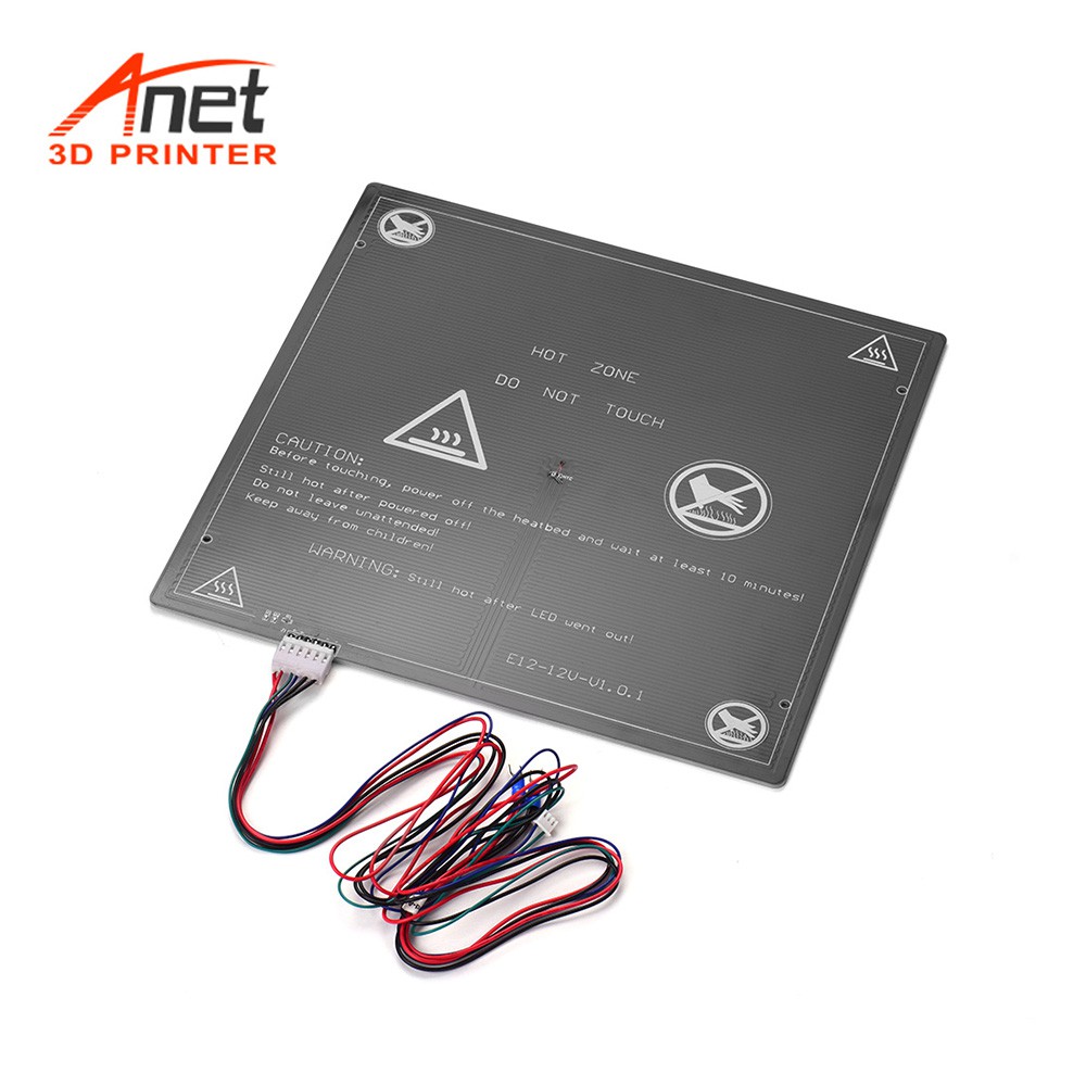 1 Bàn Nhiệt Anet 12v 300x300 X 3mm Cho Máy In 3d Anet