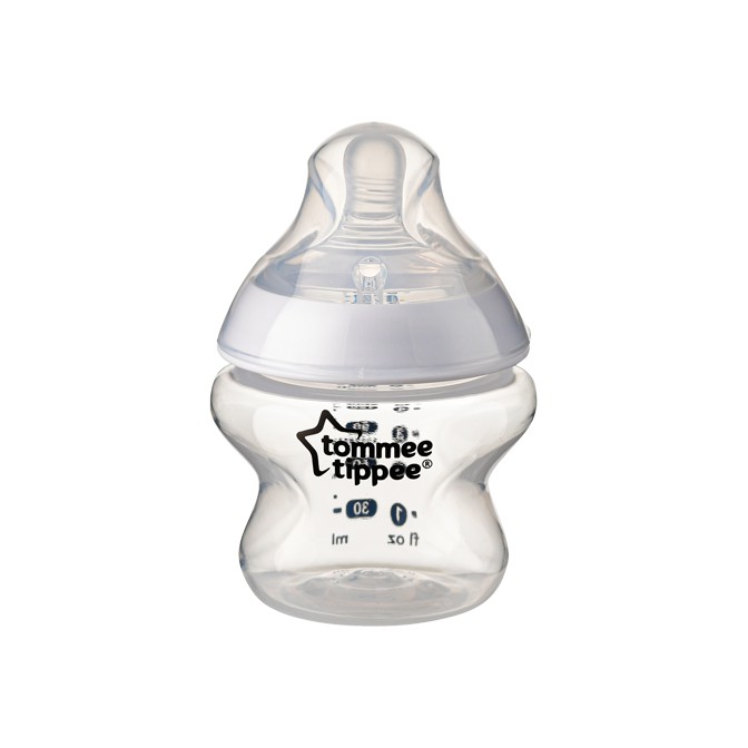 Bình sữa ty siêu mềm tự nhiên Tommee Tippee Closer to Nature 150ml, núm ty đi kèm 0-3 tháng