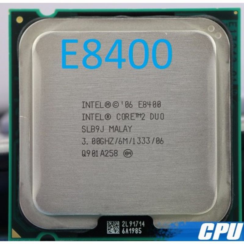 Chip CPU Intel core 2 duo E8400 6M 3.0GHz socket 775 chính hãng kho hàng sỉ Phú Thành