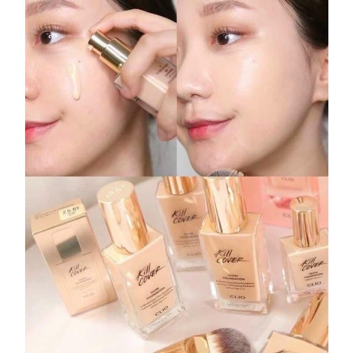 [FREE SHIP] Kem Nền Clio Kill Cover Glow Foundation 15ml