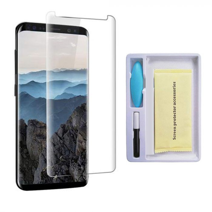 Miếng dán kính cường lực cho Samsung Note 8/ Note 9/ S7 Edge/ S8/ S8 Plus/ S9/ S9 Plus full keo UV