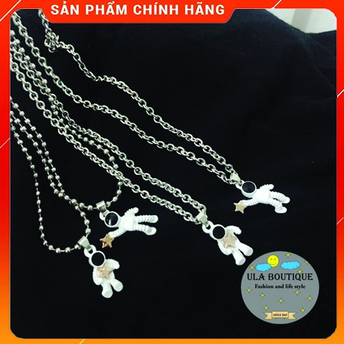 Vòng Cổ Phi Hành Gia ULA Shop Unisex Astronaut Necklace New Sweater Chain phong cách Hip Hop Hàn Quốc