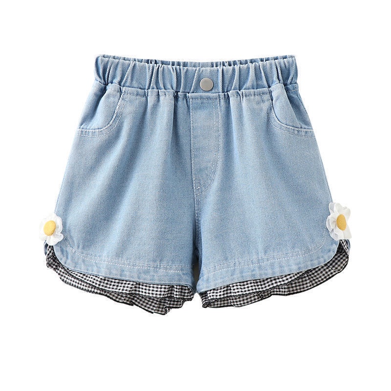 Quần Short Denim Mẫu Mới Năm 2021 Thời Trang Cho Bé Gái