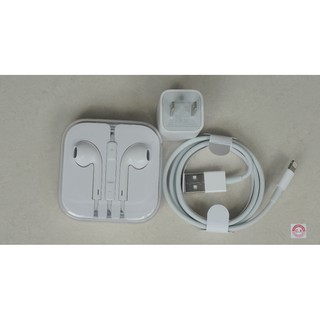 Combo sạc, cáp, tai nghe iphone zin máy chính hãng apple - tai nghe 6s
