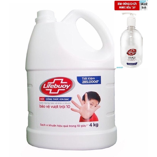 𝐆𝐈𝐀́ 𝐇𝐔̉𝐘 𝐃𝐈𝐄̣̂𝐓 Nước rửa tay LIFEBUOY giúp sạch khuẩn và bảo vệ vượt trội khỏi 99.9% vi khuẩn tốt nhất - can 4kg